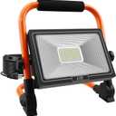 LTE 50W LED Work Light, 4300LM 500W Equivalent Portable Light IP66 Waterproof Outdoor Flood Lights 16.4FT Cable with Plug Switch, 5000K Daylight, Adjustable Job Site Lighting for Garage Workshop