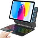 COO Keyboard Case for iPad 11th (A16, 2025) & 10th Gen 10.9" (2022)Floating Cantilever Stand with Multi-Touch TrackpadBacklit Magic Keyboards for iPad A16 Case with Keyboard 11th/10th Gen (Black)