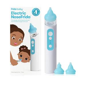Frida Baby Electric NoseFrida Nasal Aspirator for Baby, Nose Sucker for Baby & Toddler, Upgraded Nasal Aspirator for Congestion + Allergy Relief with 3 Suction Levels, 2 Silicone Tips, USB