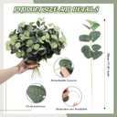 Tigeen 200 Pcs Artificial Eucalyptus Stems Tall 11.8 Inch Tall Faux Eucalyptus Branches Fake Greenery Plants Stems for Vase Home Party Wedding Decorations