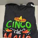 Vintage Cinco De Mayo Mexico T-Shirt (Small, Black)