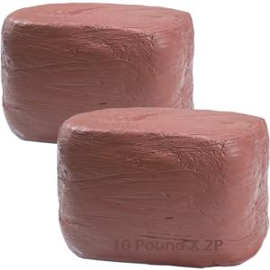 ReArt Natural Air-Dry Clay, Pottery Clay, All-Purpose Modeling Clay 20lbs for Sculpting (Terracotta)