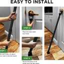 Sliding Door Security Bar, Door Jammer 2-in-1 Adjustable, Door Stoppers Security 40 Different Adjustments, by Guard Dog Security