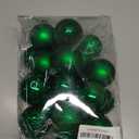 Lulu Home Christmas Ball Ornaments, 24 Ct 2.36" Pre-Strung Hanging Ornament Decorations, Xmas Shatterproof Plastic Balls for Holiday Party Wreath Garlands Trees, Green