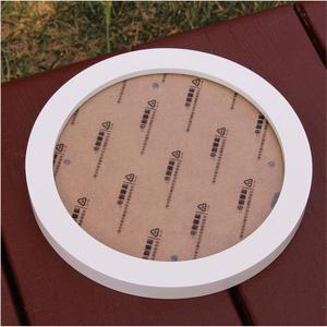 SWECOMZE Round Picture Frame, Wall Photo Frame, Wooden Picture Frame for Hanging, Hanging Photo Frame for Bedroom, Living Room, Wall Decoration