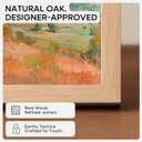 Homeforia A2 Picture Frame Natural Wood, High End Oak 16.5 x 23.4 Wooden Poster Frames Matted to 11.7 by 16.5 Photo, A2 Size Light Wood Frames with Mat A3 for Print, Tempered Glass, Wall Kit, Set of 1