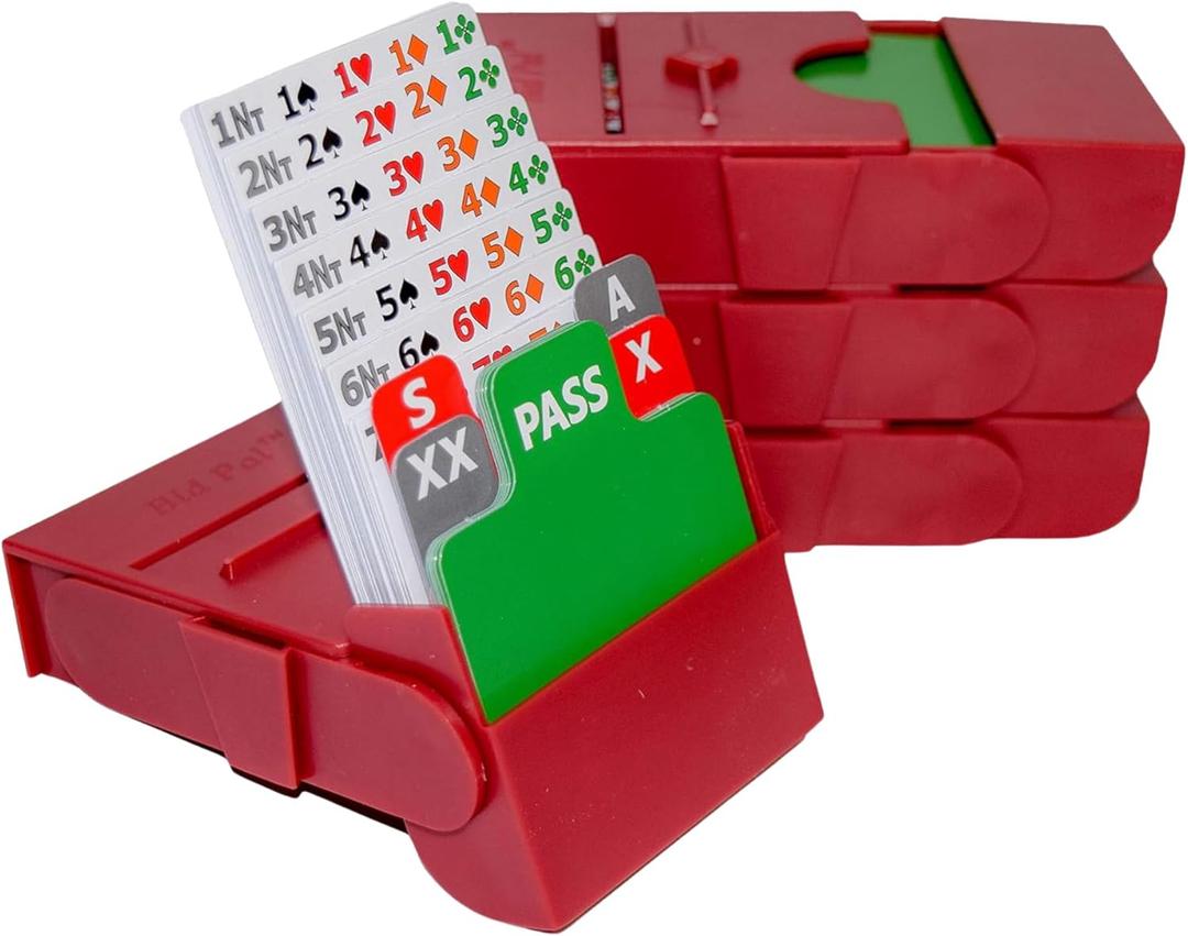 Baron Barclay Bid Pal – Bridge Bidding Devices for The Card Game Bridge – Set of 4
