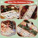 OWENIE Christmas Tree Placemats Set of 4 for Kitchen Table, Waterproof & Washable Print Xmas Pine Trees Textured Fabric Mats for Festive Holiday Winter Snowy Decor, 13W x 19L