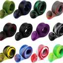 12Pcs Rod Sock Fishing Rod Sleeve, Cover Braided Mesh Rod Protector Pole Gloves Fishing Tools. Flat or Pointed End/Spinning or Casting. for Casting Sea Fishing Rod/Spinning