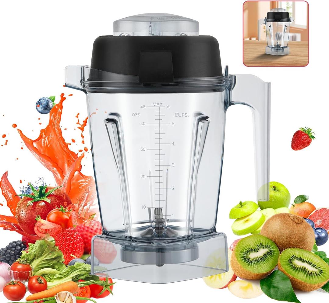 for vitamix Replacement Pitcher 48ozReplace vitamix Blender Container Cup E310 320 Pro200 5200 6300 VM0197 56085 Classic Explorian Commercial Professional Series5 Yr Service