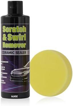 PIMAG Upgraded Car Scratch Remover Kit, Scratch Remover for Vehicles ＆ Cars, Car Paint Scratch Repair, Polishing ＆ Rubbing Compound Paint Restorer with Applicator Pad, add Gloss ＆ Shine 9.2OZ