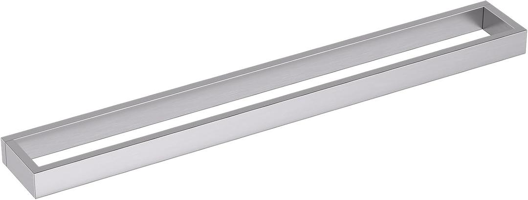 Single Towel Bar Towel Holder Bathroom Hardware Accessories,Stainless Steel Wall-Mounted Towel Rack Towel Rail,24 Inches Brushed Nickel