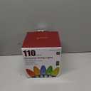 Minetom C9 Christmas Lights Outdoor, 88FT 110LED String Lights with 8 Mode, Waterproof Connectable UL Certified C9 Christmas Decorations for Indoor Outdoor Patio Roofline Decor RedWarm White