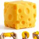 Cheese Squishies Toy,Squishies Cheese Slow Rising Squeeze Block, Stress Balls for Adults,Stress & Anxiety Relief Fidget Gift (1pcs)