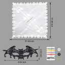 Qerhod Women's Skeleton Halloween Costume Skeleton Cape Poncho, Includes Masquerade Mask for Halloween