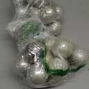 KI Store Cream Christmas Balls 34pcs 2.36-Inch Christmas Tree Decoration Ornaments for Xmas Tree Holiday Wreath Garland Decor Ornaments Hooks Included