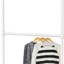Simple Houseware Adjustable Closet Hanging Rod, White