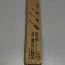 Holikme Bottle Brush Tube Cleaning Lab Set with Long Handle, Cup Cleaner for Washing Narrow Neck Beer Wine Decanter Pipes Lids Sinks Cap Covers, White