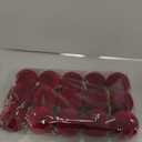 Liliful 15 Pcs Velvet Christmas Balls Bulk Flocked Christmas Tree Ball Ornaments Plastic Xmas Decorative Hanging Ornaments (Burgundy)