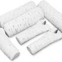Skyflame 6 Small Piece Set of Birch Ceramic Wood Logs and Accessories for All Types of Indoor Gas Inserts, Ventless & Vent Free, Propane, Gel, Ethanol, Electric or Outdoor Fireplaces & Fire Pits