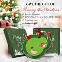 3 x Golf Christmas Ornament 2025 - Sports Gifts for Golfers, Family, Friends, Wooden Christmas Ornaments Tree Decor - Golf Gifts for Men, Dad, Husband, Boss, or Friends, Sports-Themed Holiday Decor