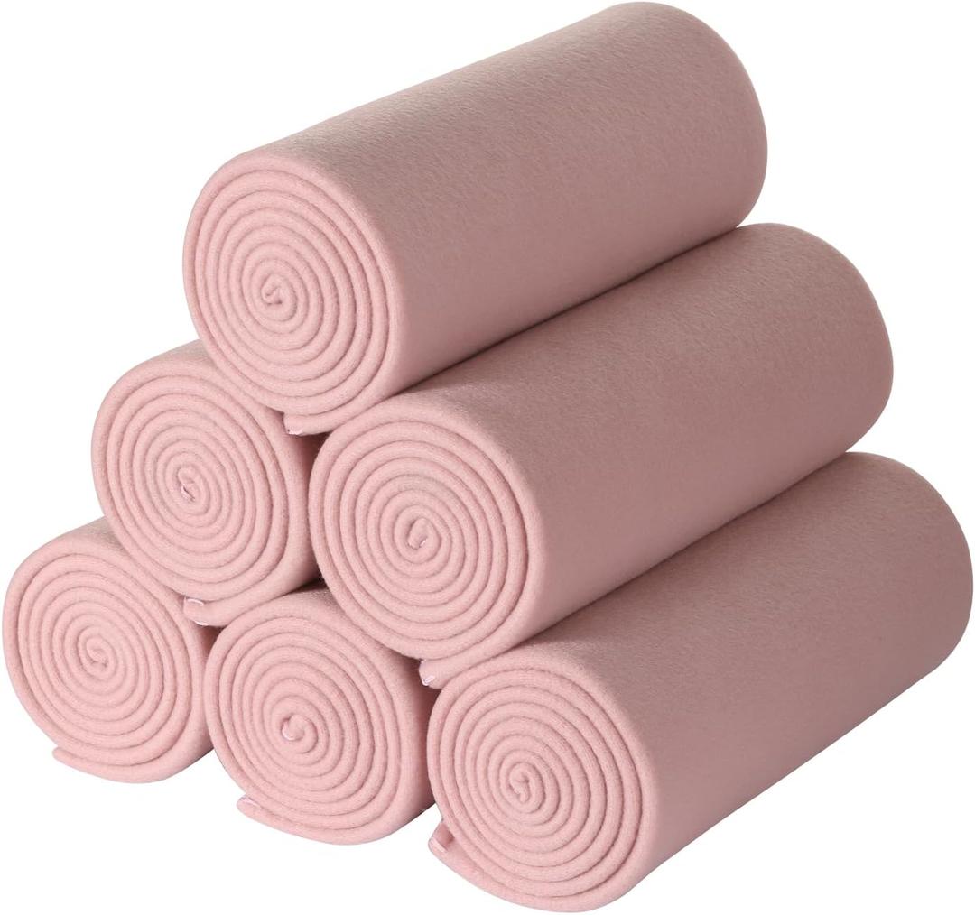 CAI TENG Fleece Throw Blanket Bulk 6 Pack Blankets Soft Lightweight for Kids Cozy Polar Fleece Blanket 50 x 60 Solid Pet-Friendly Bed Sofa Couch Fleece Fabric Travel Wedding Gift Outdoor Pink