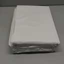 Linen Home 100% Cotton Percale Sheets Full Size, White, Deep Pocket, 4 Pieces Set - 1 Flat, 1 Deep Pocket Fitted Sheet and 2 Pillowcases, Crisp Cool and Strong Bed Linen