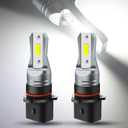 AC/DC 9-36V P13W LED Fog Light Bulb White,3800LM Super Bright 2x45mil 5730 Chips 12277 SH23W LED Bulbs for Cars Trucks,Non-Polarity.2-Packs.