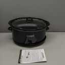 Crock-Pot 8-Quart Manual Slow Cooker, XL Family Size Serves 10+ People, Removable Stoneware with Warming Setting, Dishwasher Safe for Easy Cleanup, Black