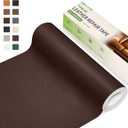 TIANLDD Leather Repair Tape,16 x 80 Inches Self Adhesive Leather Repair Patch Leather Repair Kit for Furniture Couches, Car Seats, Cabinets, Handbags(Dark Brown-Litchi Grain)