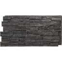 EverStone Cascade Faux Stone Panel, 48 5/8"W x 24 3/4"H x 1 1/4"D, Dark River Color