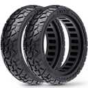 BABEJIA 10x2.5 Scooter Tires 2-Pack Tubeless - 60/70-6.5 Airless Off-Road Replacement for Segway Ninebot Max G30/G2, Gotrax G6/G5/G MAX/ECLIPSE