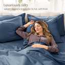 Bare Home 100% Organic Cotton King Sheet Set - 400 Thread Count - Smooth Sateen Weave - Breathable & Cooling - Hotel Luxury Set - Deep Pocket Bed Sheets (King, Bering Sea)