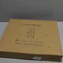 RISWER Small Round Side Table - 3-Tier Oval Accent Table for Small Spaces, Rustic Wood and Metal Couch End Table, Nightstand for Bedroom or End Table Living Room, Easy to Assemble, Rustic Brown (1-Pack)