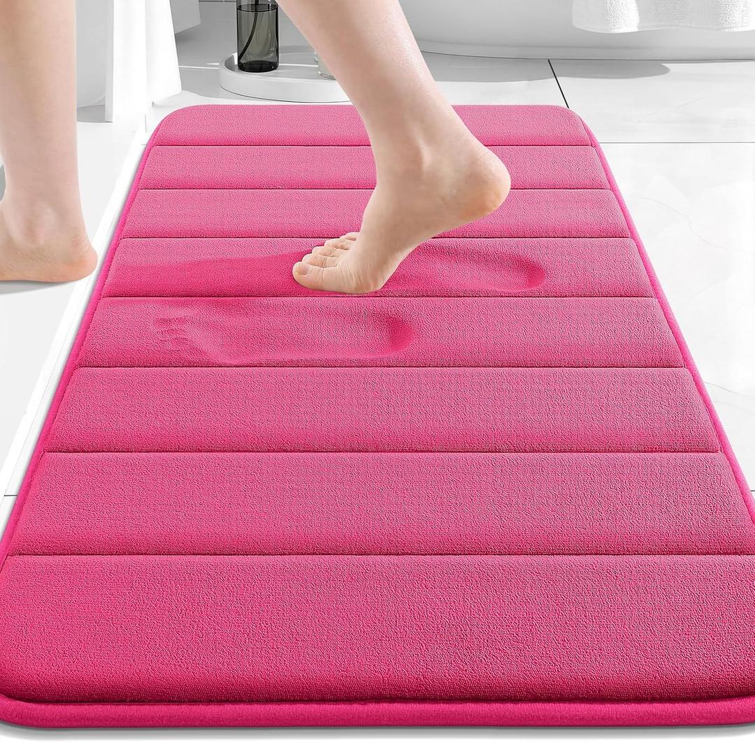 Buganda Memory Foam Bath Mat 30 x 20, Ultra Soft Absorbent Bathroom Rugs