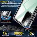 SPIDERCASE Designed for Samsung Galaxy S20 FE 5G Case Waterproof,Built-in Screen Protector [12FT Military Shockproof] IP68 Underwater Full Heavy Duty Anti-Scratched Rugged Case for S20 Fe 6.5",Black