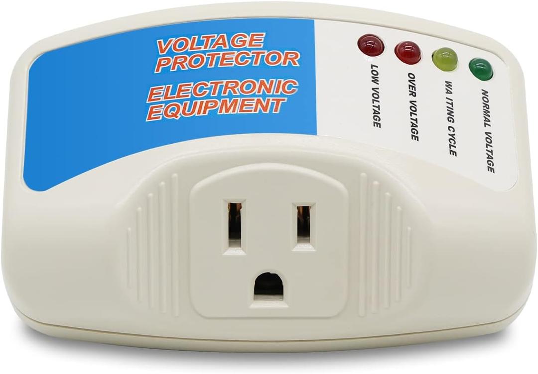 BSEED Surge Protector Home Appliance,Single Outlet Power Voltage Protector,Voltage Brownout Outlet Surge Refrigerator 1440 Watts,Voltage Brownout Plug Outlet, 1875W, 120V, 15A(1 Pack)