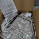 25 FT White Lantern String Lights, Chinese Lanterns with 10 LED G40 Light Bulbs, Plug-in Outdoor String Lights for Wedding Home Party Patio Garden Porch Backyard Cafe Decor