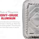 2 x GIA'SKITCHEN Disposable Aluminum Pans with Lids, 24 Piece, Set of 12 - Heavy Duty Foil Pans with Lids Perfect for Leftovers, Holiday Treats, Gift Giving - Assorted Snowman Rectangular
