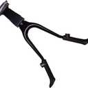 Adjustable Double Leg Bike Kickstand Center Mount for 26 Mountain Foldable Black Suitable for Garage and Outdoor Storage