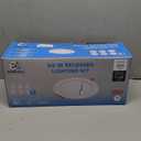 6 Inch Ultra-Thin LED Recessed Lighting with Junction Box, 3000K Warm White Canless Downlight, 12W=110W Eqv, Dimmable LED Ceiling Lights, 850LM, ETL Certified, 6 Pack