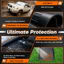 TPE All-Weather Floor Mats Set Compatible with Honda Pilot 2009-2015 7 Seats - 1st & 2nd & 3rd Row Floor Liners + Cargo Liner Trunk Mat + Backrest Protector Waterproof,Anti-Slip Interior Accessories
