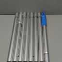 Upgraded Pool Pole 9 Ft Long with Hidden Hook Retriever Aluminum Extended Poles for Skimmer Net Brush and Vacuum Head, Standard Size 1-1/4 Dia.