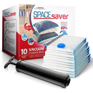 10-Pack Variety Vacuum Storage Bags for Comforters, Blankets & Clothes  Vacuum Sealed Compression Bags with Hand Pump  Space Saver Storage Bags for Bedding,Travel & Organization (2S, 2M, 3L & 3XL)