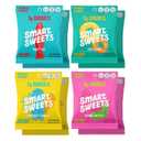 SmartSweets Variety Pack, Gluten Free Gummies, Plant Based Snacks for Adults & Kids, Chewy Candy, Low Sugar, Includes Sweet Fish, Sourmelon Bites, Peach Rings & Sour Blast Buddies, 50g Bags, 8 Pack, Expiry: 02/13/27
