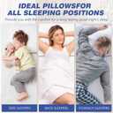 Vorouhals Hotel Collection Bed Pillows for Sleeping 2 Pack Standard Size Cooling Pillows Set of 2 for Back, Stomach or Side Sleepers, Super Soft Down Alternative Microfiber Filled Pillows
