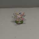 OwnMy Crystal Lotus Flower Tea light Holder Lotus Petals Candle Holder Stand Candlestick with Glass Base, Votive Flower Tealight Holder with Gift Box for Home Decor Window Sill Wedding Party, Colorful