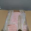 IBUYKE Rectangular Footrest Stool Ottoman, Makeup Vanity Stool Side Table, Velvet Dressing Table Seat, Footstool Chair, Golden Steel Legs, for Makeup Room, Bedroom, Square Grid Pattern, Pink WBD003P (without storage)