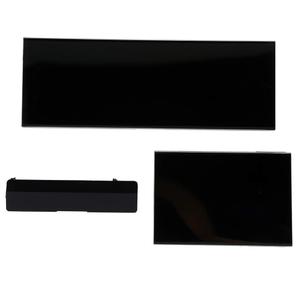 Wii Console Replacement Dust Door, 3 in 1 Repair Part Slot Cover for Nintendo GameCube, NGC Controller/NGC Memory/SD Slot Lid-Black