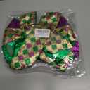 2 Pcs Mardi Gras Bows for Wreaths Decorations,12x20 Large Glitter Tree Topper Bow Decor for Holiday Party Wall Home Front Door Float Golf Cart Gold Green Purple